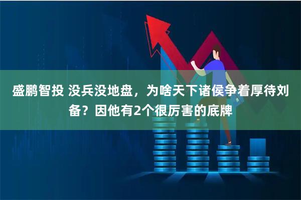 盛鹏智投 没兵没地盘，为啥天下诸侯争着厚待刘备？因他有2个很厉害的底牌